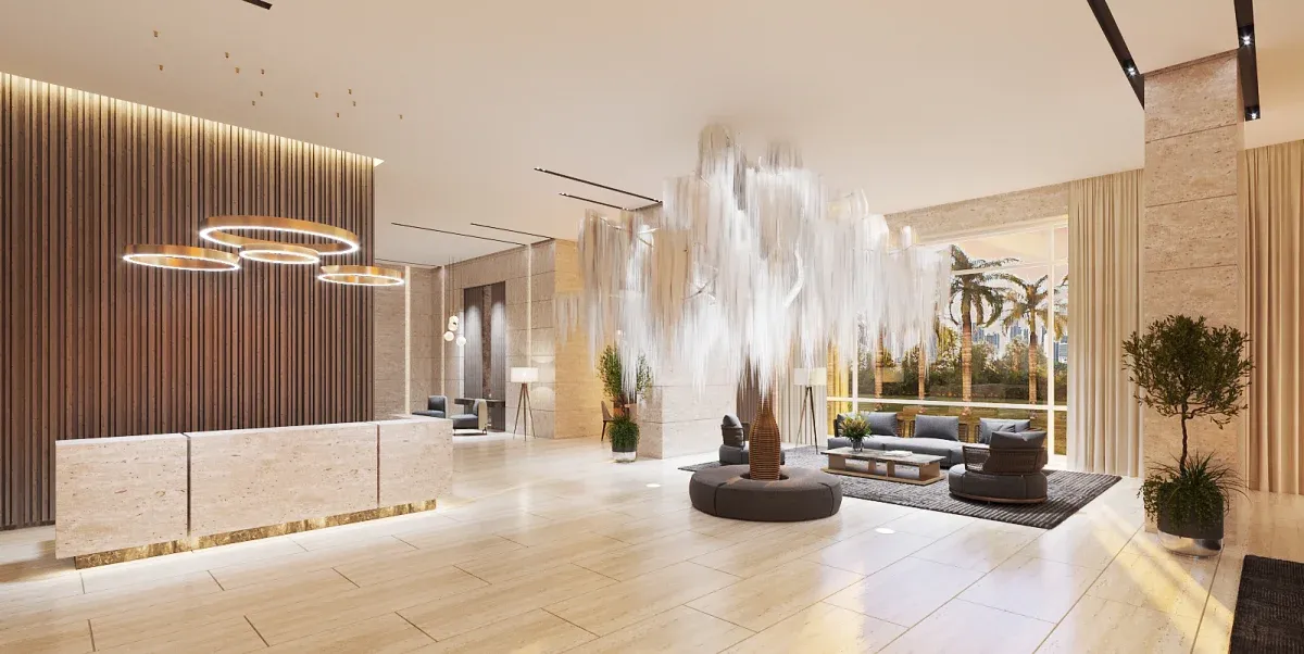 Celeste, Santa María, lobby