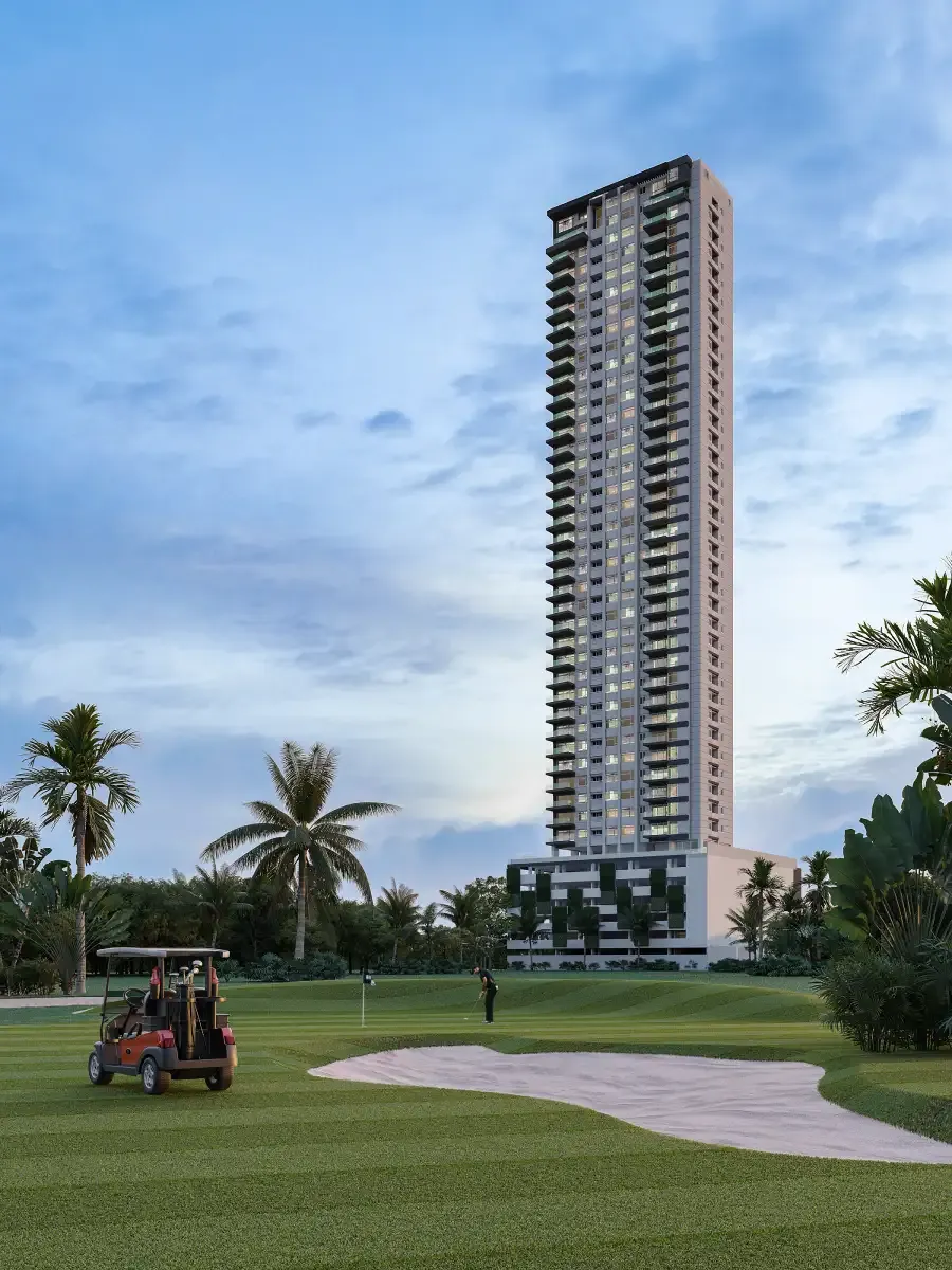 Celeste, Santa María, torre junto al campo de golf