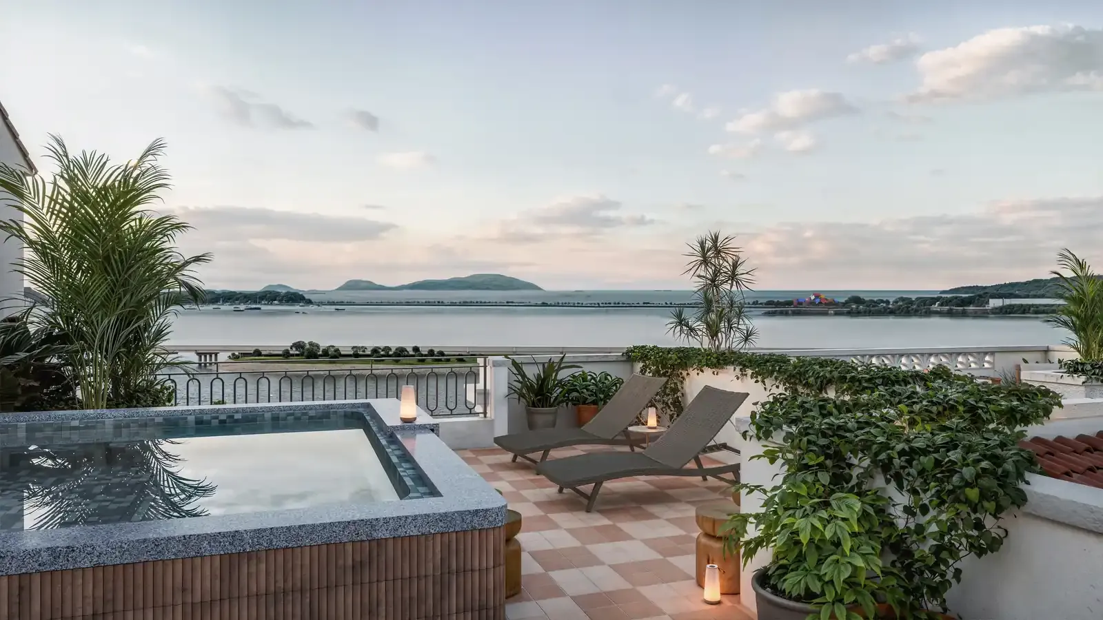 Terraza de uso común en el rooftop de Doña Ceci, Casco Viejo