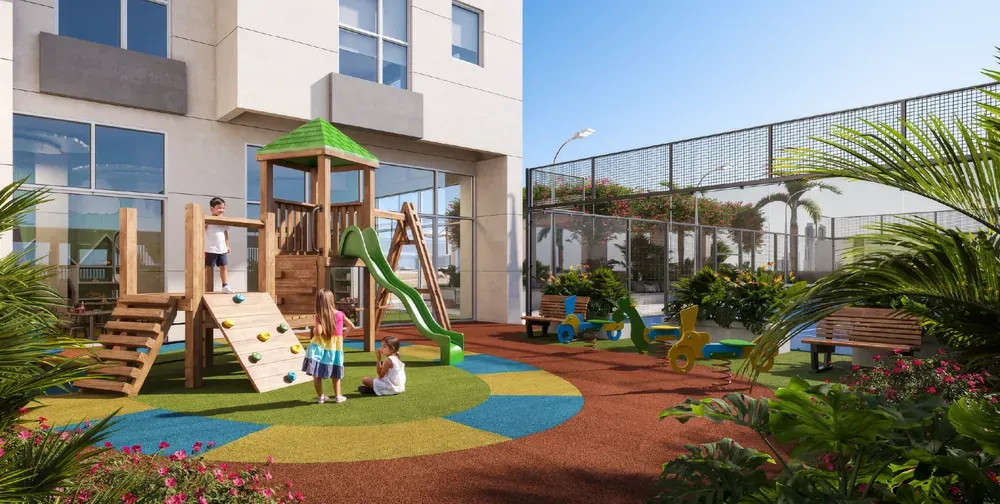Playground de Guayacán en Santa María, junto a la cancha de pádel