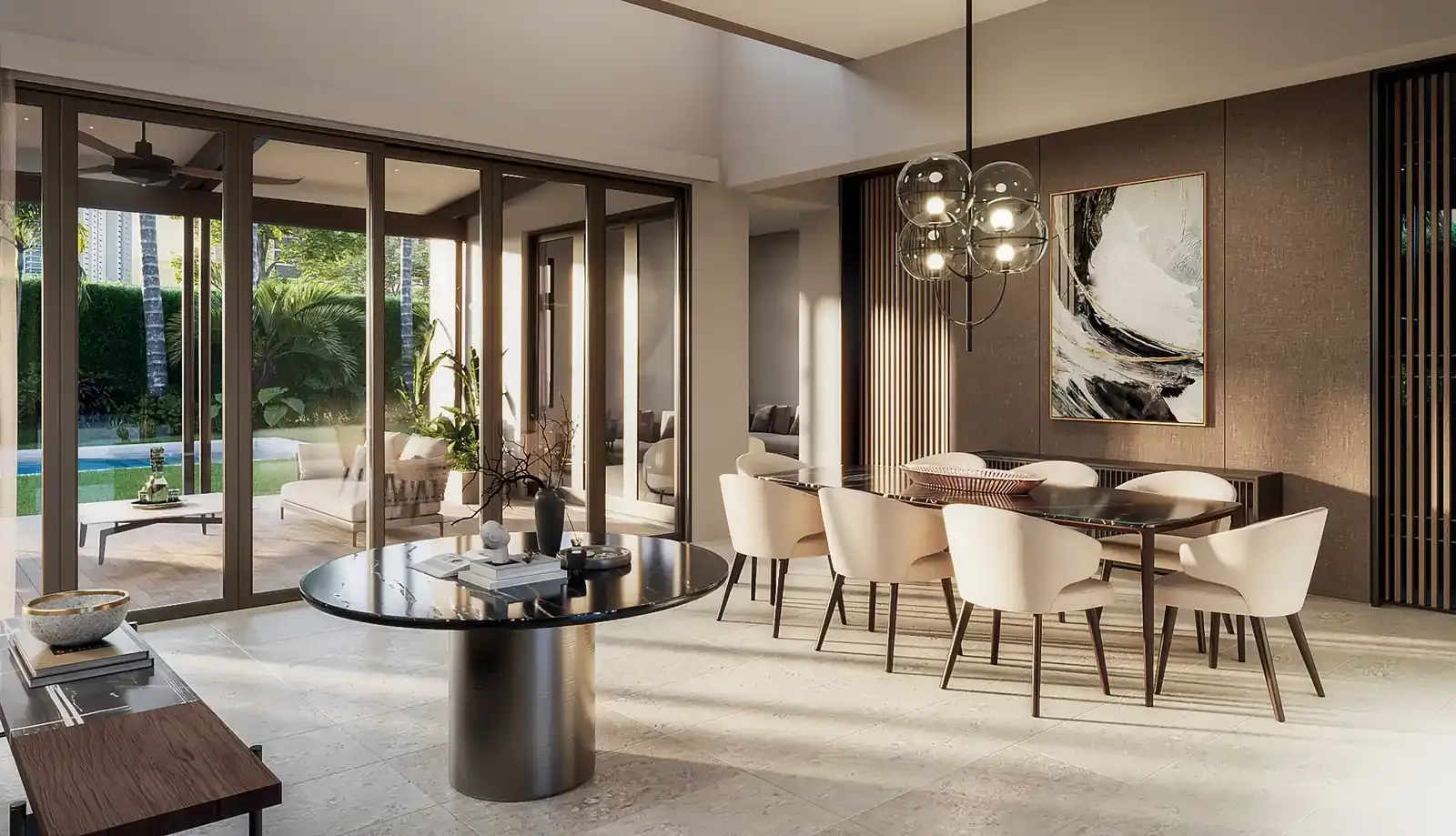 Comedor de una casa en Paseo del Este, Costa del Este